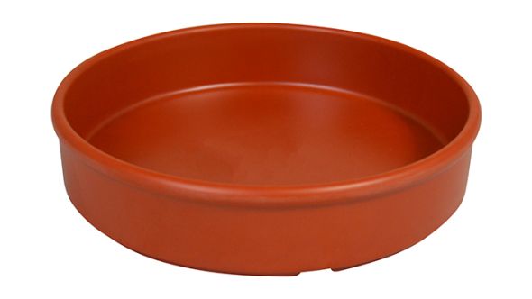 Melamine Tapas Dish 13.5cm Terracotta Orange MTAP-6T - Pack of 6