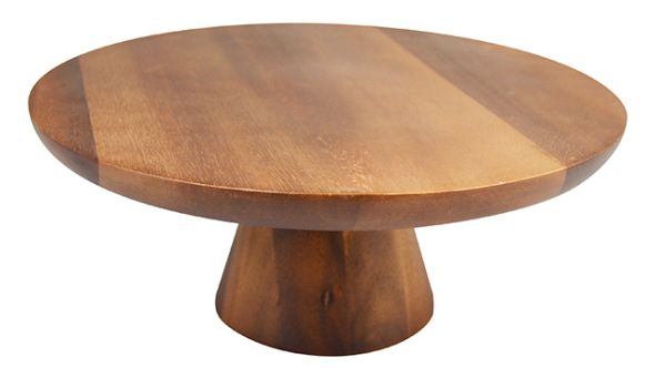 Naturals Acacia Wood Cake Stand 30 x 12 cm NATCS30