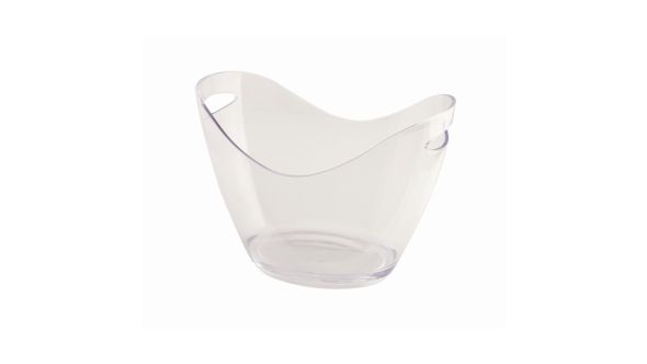 Clear Plastic Champagne Bucket Large - Genware