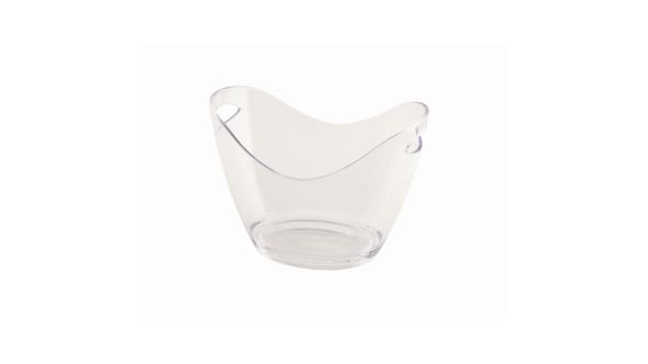 Clear Plastic Champagne/Wine Bucket Small - Genware