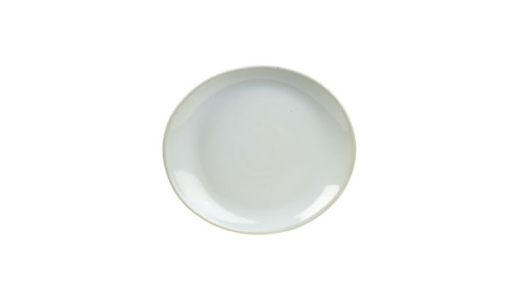 Terra Stoneware Rustic White Oval Plate 25x22cm - pk 6