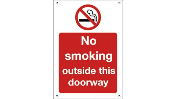 No Smoking Outside This Entrance Restaurant / Cafe Sign 200x150mm