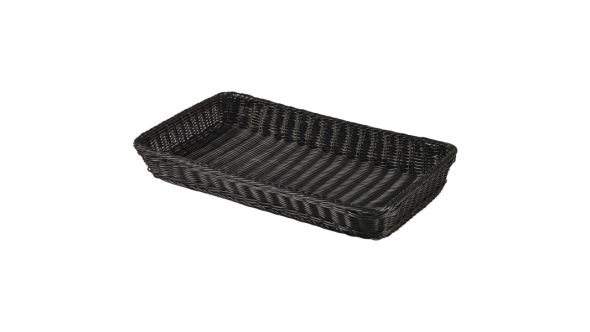 Polywicker Display Basket GN 1/1 Black 530 × 325mm