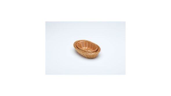 Oval  Polywicker Basket 9"X6"X2.25" - Genware