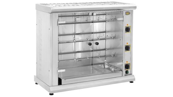 Roller Grill RBG120 Three Spit Gas Rotisserie