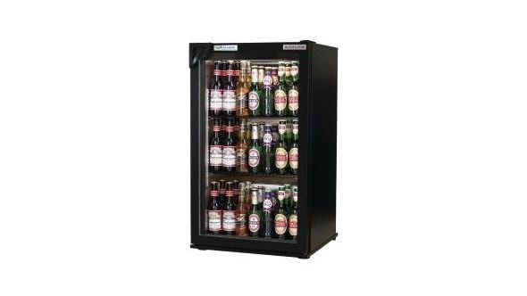 Autonumis RIC00001 EcoChill Single Black Hinged Door Bottle Cooler