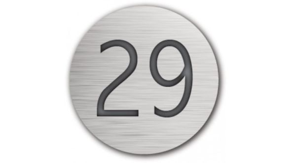 Table Number Discs Silver Engraved for Restaurant / Cafe / Pub - Pk 10