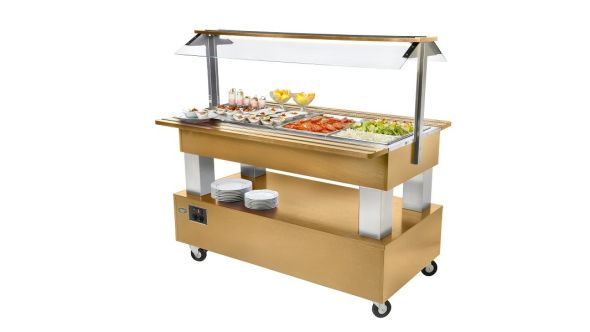 Roller Grill SB40F Chilled Buffet Unit -Light Oak