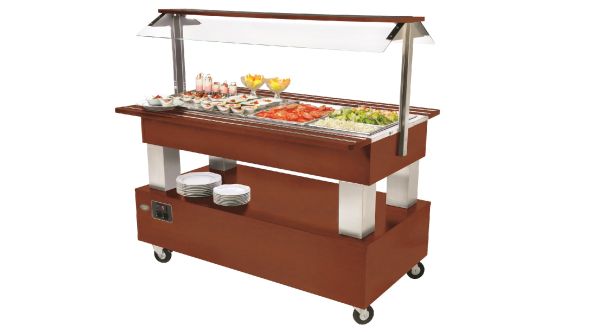 Roller Grill SB40C Heated Buffet Unit  -Mahogonay