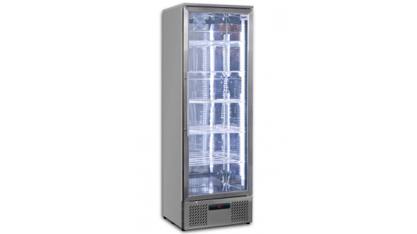 Prodis NT10ST-HC Tall Upright Single Door Bottle Cooler SSteel 340L