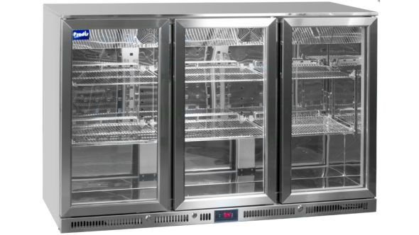 Prodis NT3ST-HC Triple Hinged Door Bottle Cooler SS 320L