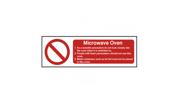 Microwave Oven Safety Sign - CE029