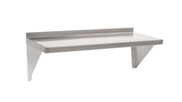 Parry Wall Shelves - 300mm Deep Stainless Steel - 4 Sizes