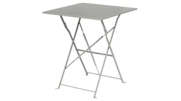 Bolero GK988 Grey Square Pavement Style Steel Table