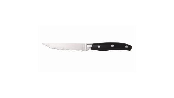 Premium Black Handle Steak Knife (Dozen) - Genware