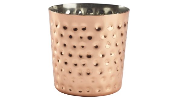 Copper Plated Serving Cup Hammered 8.5 x 8.5cm