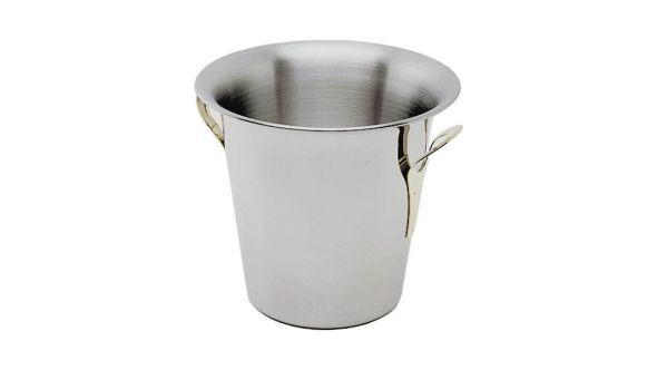 Stainless Steel Wine Bucket Tulip Design -Stainless Steel Handles - Genware