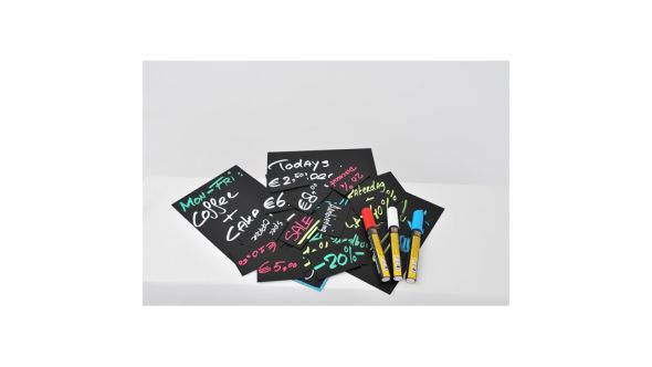 20 Price Tags A8 + 1 White Chalkmarker - Genware