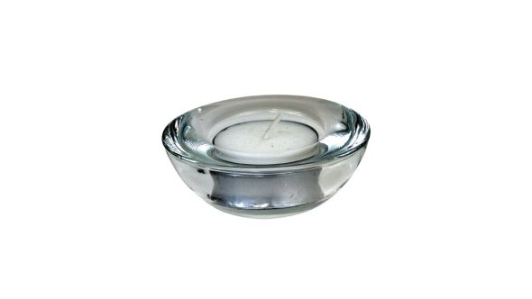 Genware Glass Round Tealight Holder 75mm Dia