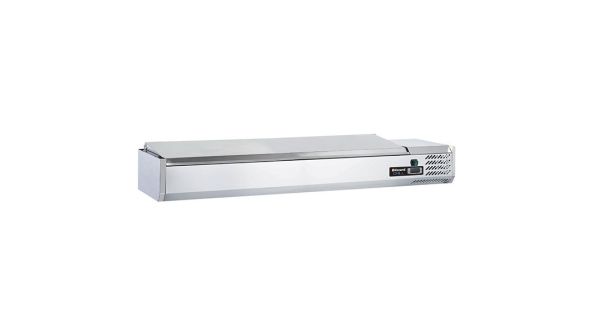 Blizzard TOP2000-14EN 1/4 Gastronorm Prep Top with Hinged lid 2000mm