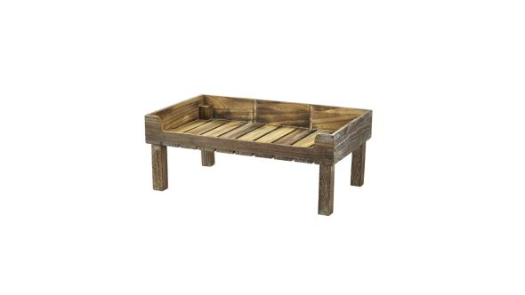 Rustic Wooden Display Crate Stand - Genware