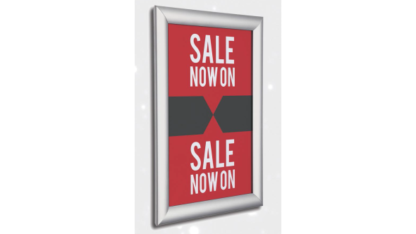 A1 25mm Profile Silver Anodised Snap Poster Frame