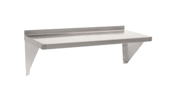 Parry Wall Shelves - 400mm Deep Stainless Steel - 4 Sizes