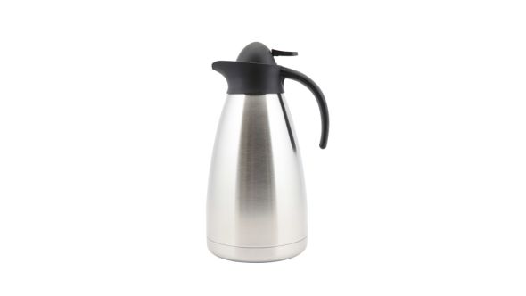 Genware Stainless Steel Contemporary Vacuum Jug 1.5L