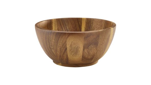 Acacia Wood Bowl 25Ø x 12cm - Genware