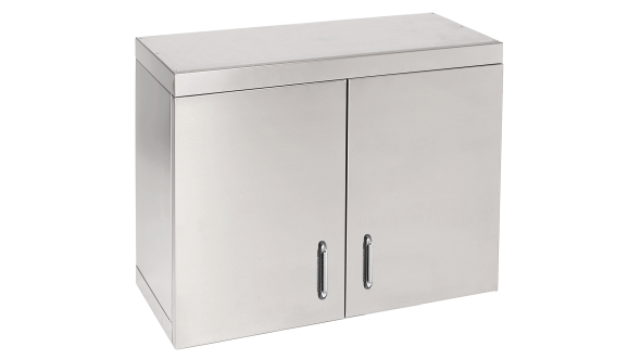 Parry WCH750 – Stainless Steel Hinged Double Door Wall Cupboard 750mm Wide