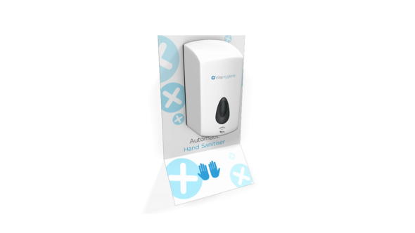 Envira Stand Automatic Sanitiser Dispenser Wall Mounted - Customisable