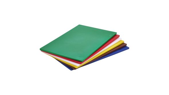 Yellow Poly Cutting Board 18 x 12 x 0.5" - Genware