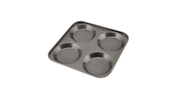 Carbon Steel Non-Stick 4 Cup York. Pudd Tray - Genware