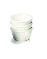 Ramekin Fluted 1oz White 57X25mm - Genware