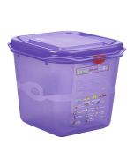 Purple Allergen Storage Container 1/6GM 150mm Deep 2.6L