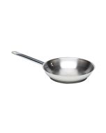 Genware Stainless Steel Frying Pan 20 x 4.5cm Induction Compatible