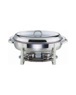 Genware 22761 - Oval Chafing Dish - 5 Litre