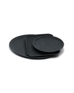 Tray Gengrip Fibreglass Oval 31" Black - Genware