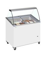 Tefcold IC300SCE Canopy Ice Cream Display Freezer - 7 Tubs