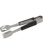 Genware Plastic Handle Buffet Tongs Black