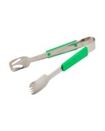 Genware Plastic Handle Buffet Tongs Green