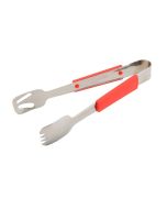 Genware Plastic Handle Buffet Tongs Red