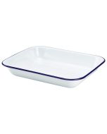 Enamel Baking Tray 31 x 25 x 5cm - Genware