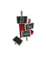 Mini ChalkBoard Wooden Price Tickets - AB117 - Pack of 6