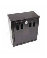 Genware Black Wall-Mounted Outdoor Ashtray