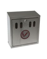 Genware Stainless Steel  Wall-Mounted Outdoor Ashtray