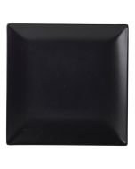 Luna Square Coupe Plate 26cm Black Stoneware