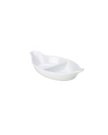 Royal Genware Divided Vegetable  Dish 28cm White