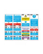 Insert Your Own Logo - Catering Health & Safety Sign Pack BKSPK 