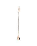 Fork End Bar Spoon 32cm Copper - Genware BS-F32C